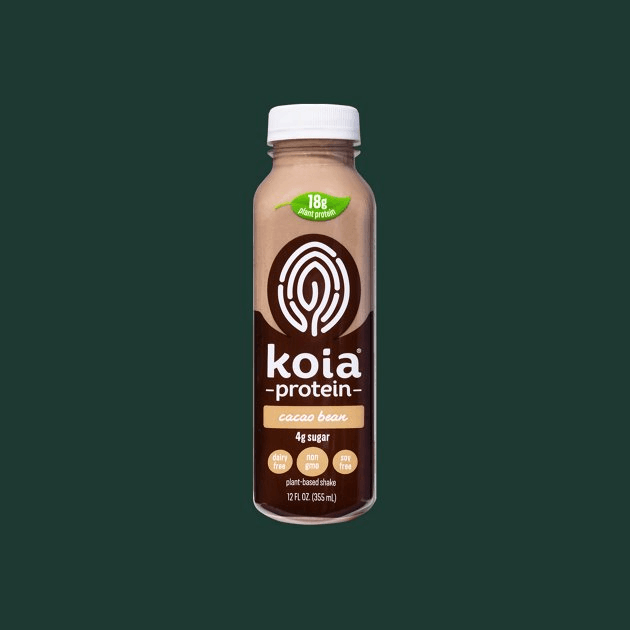 Koia® Cacao Bean Protein Shake: The Plant-Powered Chocolate Fix 1 Starbucks Koia Cacao Bean Protein Shake