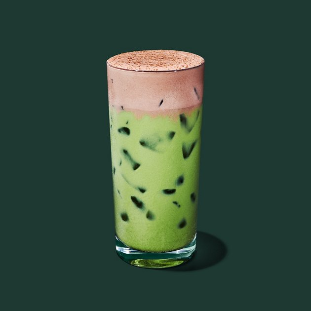 Iced Dubai Chocolate Matcha