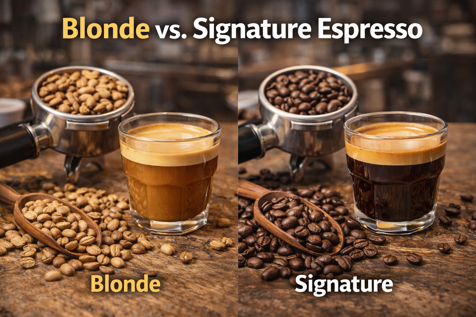 Blonde vs. Signature Espresso