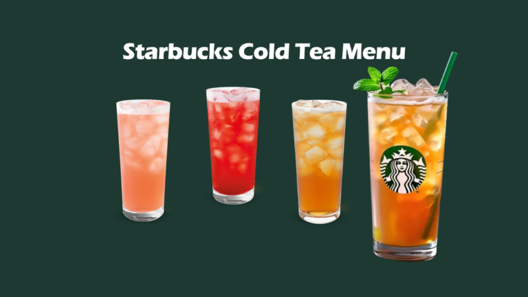 Cold Tea Menu