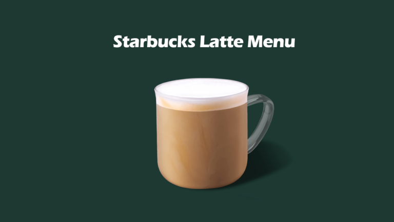 Starbucks Latte Menu