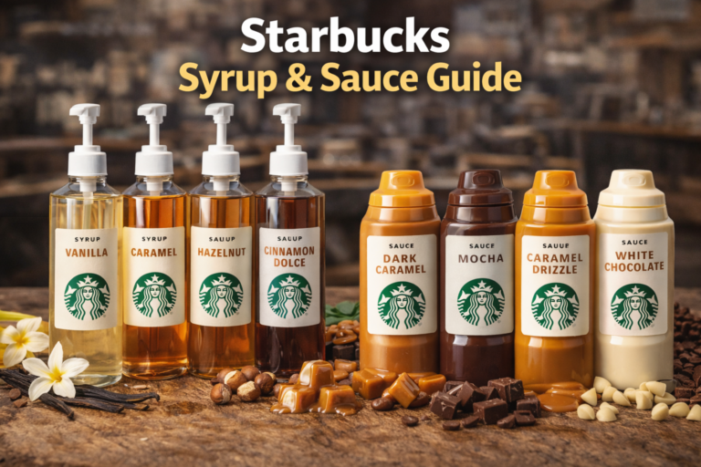 Starbucks Syrup & Sauce Guide