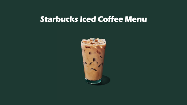 Starbucks Iced Coffee Menu